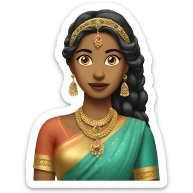 Desi princess sticker