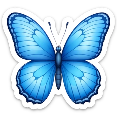 Borboleta  azul  sticker