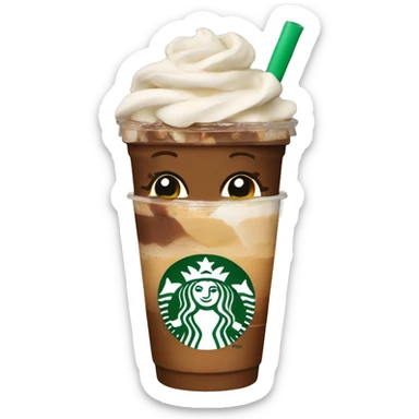 coquette starbucks frappuccino  sticker
