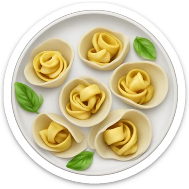 Plate with Tortellini sticker