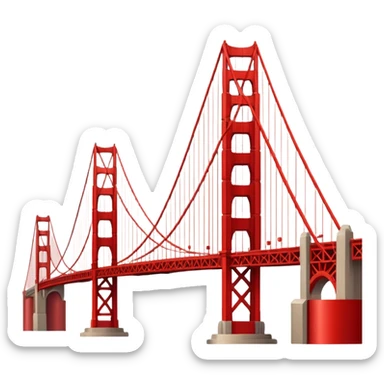 golden gate bridge sticker