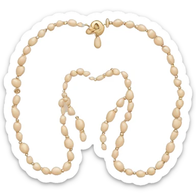 beige jewelry sticker