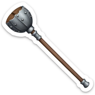 medieval mace sticker