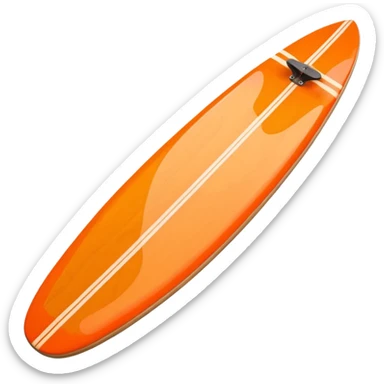 surfboard, Wooden Longboard sticker