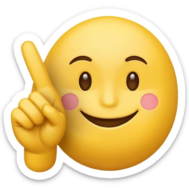 Emojis qui souris sans montrer ses dent et qui fait un fuck sticker