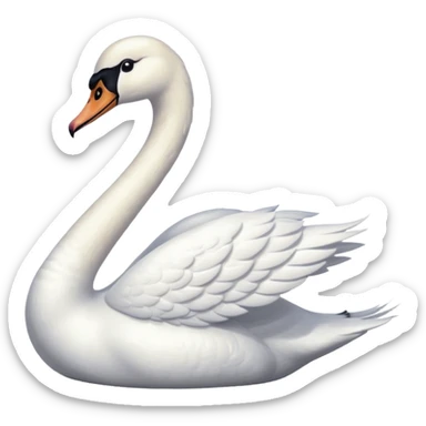 Swan sticker