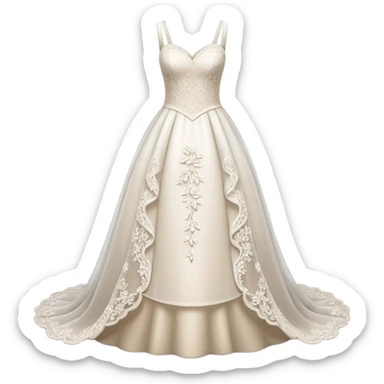 Lace wedding dress  sticker