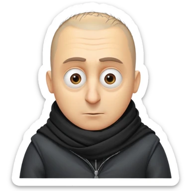 Despicable Me Gru with a big nose sticker