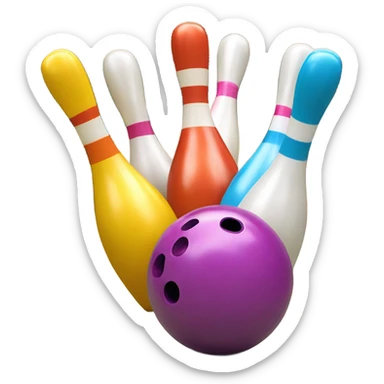 bowling sticker