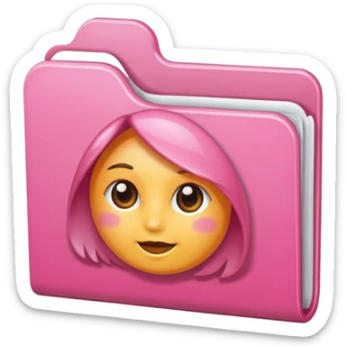 make an archive file with girly pink tones. sticker