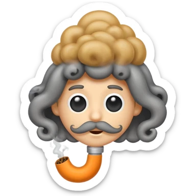 smoke coming out of a blunt sticker