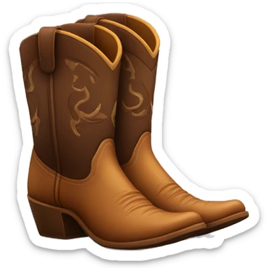 cowboy boots sticker
