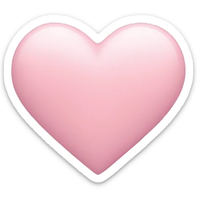 Pastel pink heart sticker