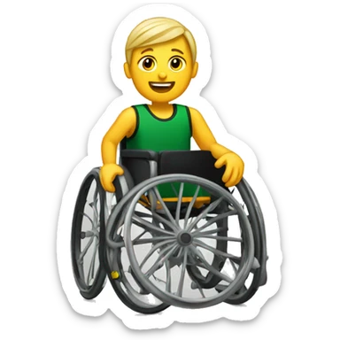Wheelchair basketball sticker