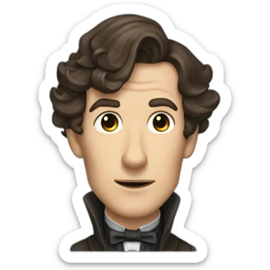 sherlock holmes benedict camnerbatch sticker