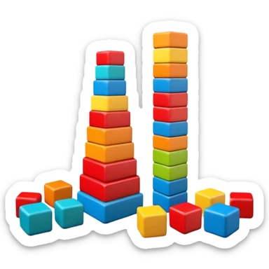 Wood educational toy blocks  sticker
