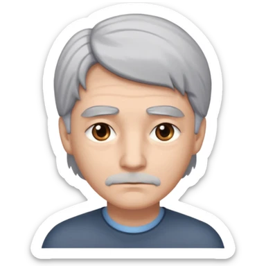 Malinous croisé, copuleur grise, yeux gris et poils mi long sticker