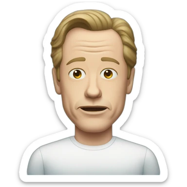 steve buscemi face blue background sticker