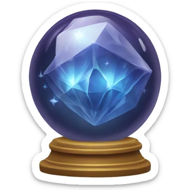 crystal magic ball sticker