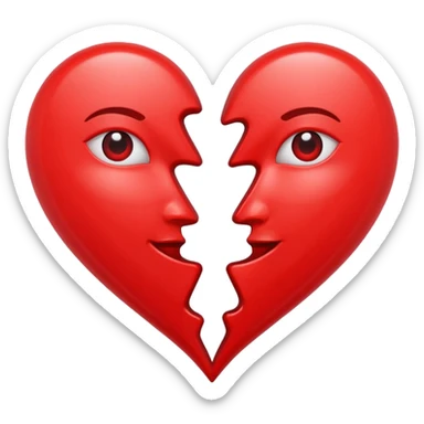 the letters M + V, in a heart  sticker