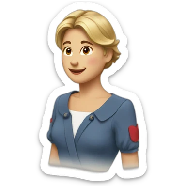 Darling in the France zéro two sticker