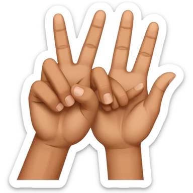 Please generate me a New York west side gang sign as an emoji  sticker