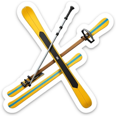 ski equipment  sticker