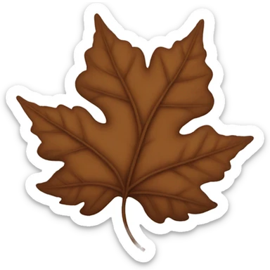 Brown leaves  sticker