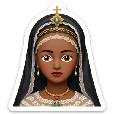 Frida Kahlo in church sticker