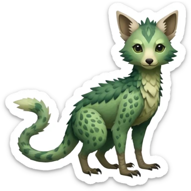 Modern Realistic Rare Fantasy Vernid-Trico-species by LiLaiRa full body sticker