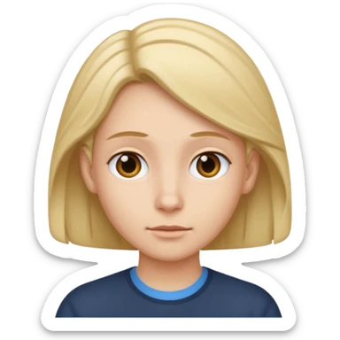 Tuck hair behind ear  sticker