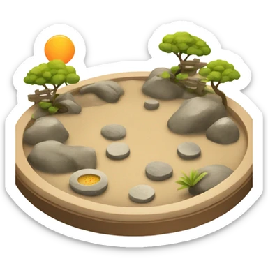 Zen garden sticker