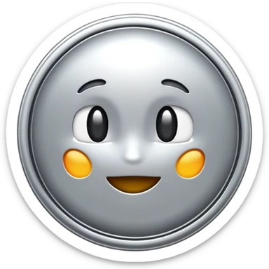 silver coin turn sticker