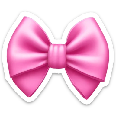 pink bow sticker