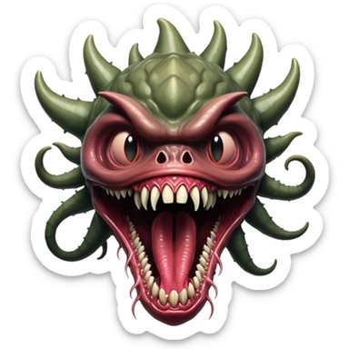 Demogorgon monster from Stranger Things sticker