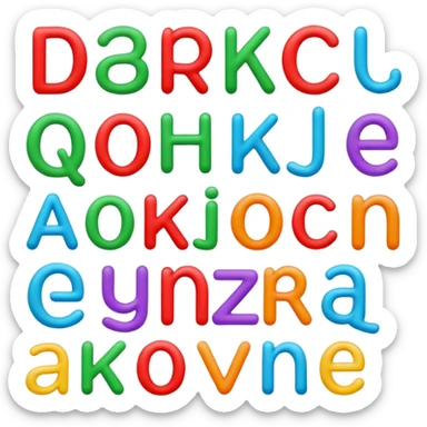Turkish Alphabet sticker