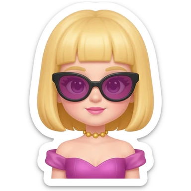 Cute diva emojidiva emoji sticker