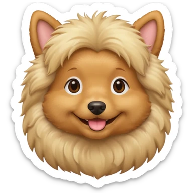 Cute dog blonde sticker
