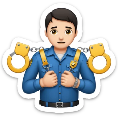 under arrest  sticker