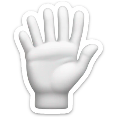 white point hand cursor icon sticker