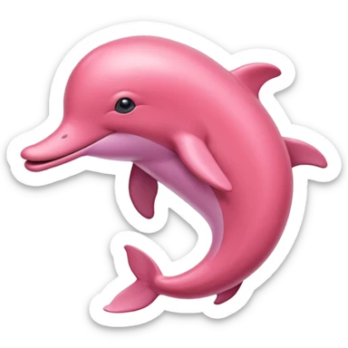 The amazon pink river dolphin sticker