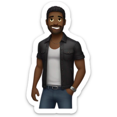 Una pantera negra con letrero que diga DISCOTECA LA JUNGLA sticker