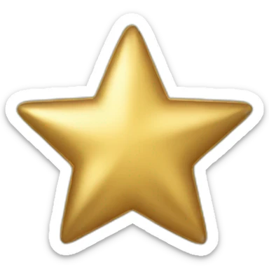 Star in gold sticker