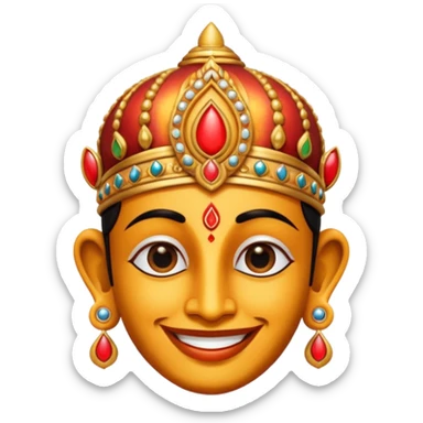 Lord balaji tilak sticker
