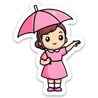 Brawl Stars Piper character sticker