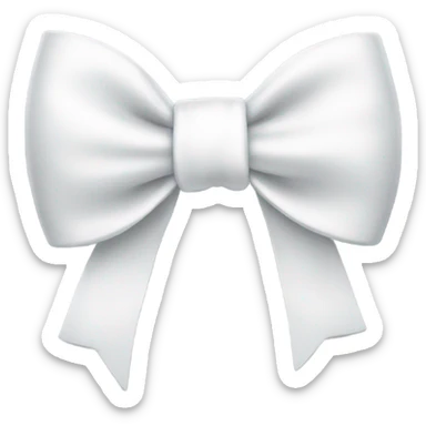 white bow sticker