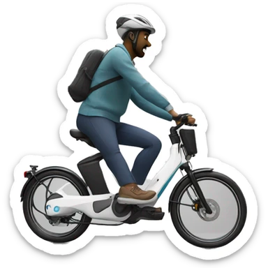 ebike moving fast sticker