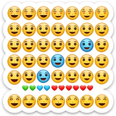 Mixe des emoji 🤷🏼7️⃣6️⃣ sticker