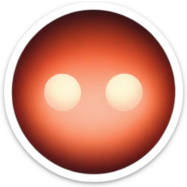 Red moon sticker