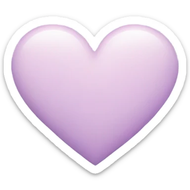 Pastel Purple Heart sticker